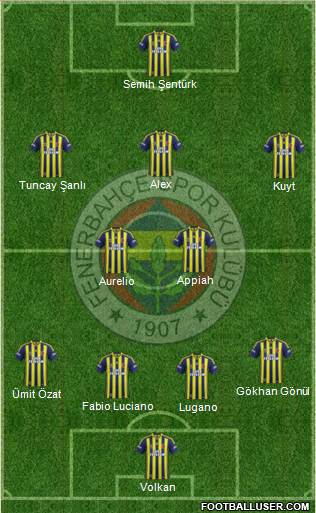 Fenerbahçe SK Formation 2015