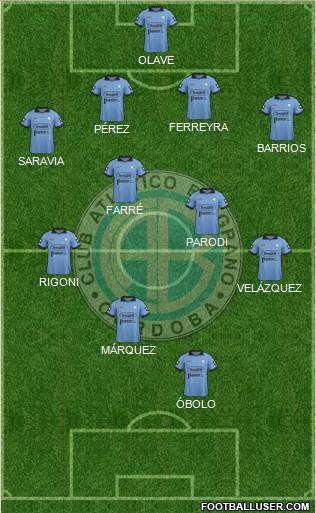 Belgrano de Córdoba Formation 2015