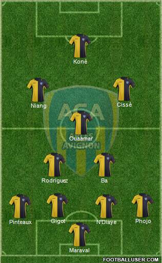 Athlétic Club Arles-Avignon football formation