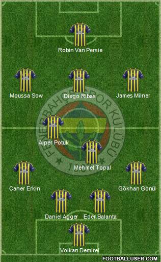 Fenerbahçe SK Formation 2015
