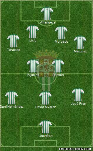 Córdoba C.F., S.A.D. Formation 2015