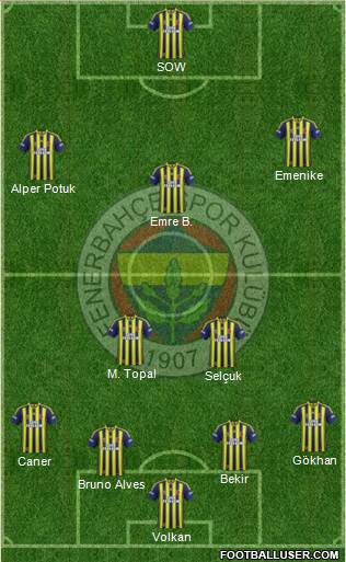 Fenerbahçe SK Formation 2015