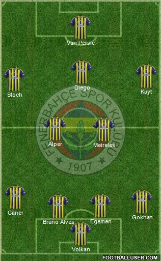Fenerbahçe SK Formation 2015