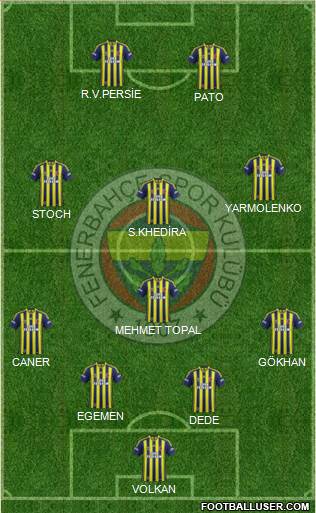 Fenerbahçe SK Formation 2015
