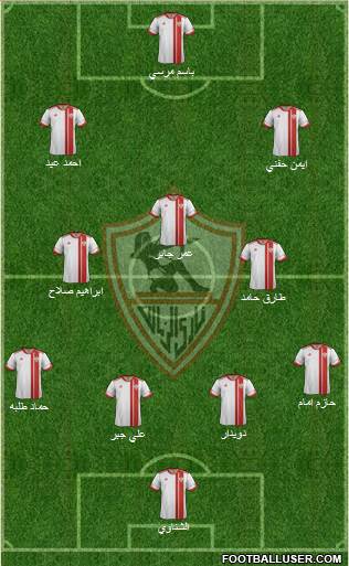 Zamalek Sporting Club Formation 2015