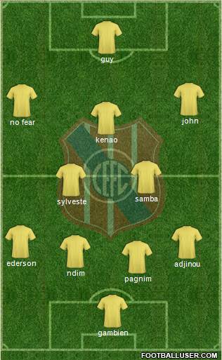 Central Español Fútbol Club 4-2-3-1 football formation