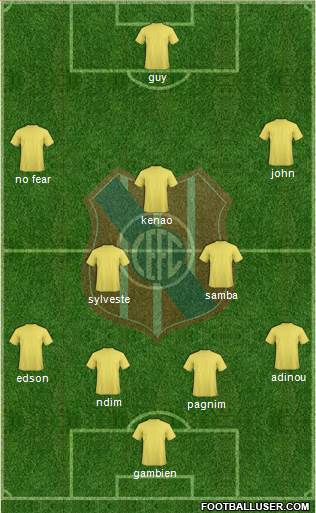 Central Español Fútbol Club 4-2-3-1 football formation