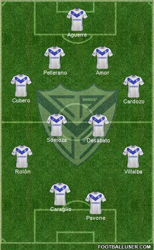 Vélez Sarsfield Formation 2015