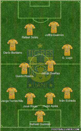 Club Universitario de Nuevo León Formation 2015