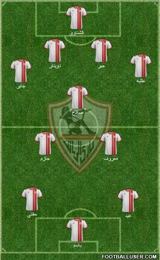 Zamalek Sporting Club Formation 2015