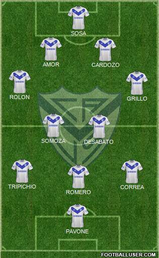 Vélez Sarsfield Formation 2015