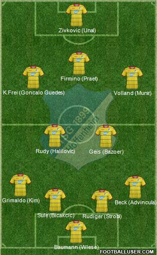 TSG 1899 Hoffenheim Formation 2015