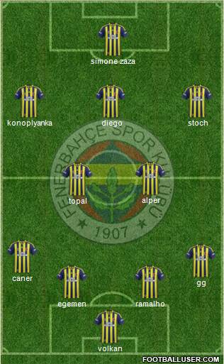 Fenerbahçe SK Formation 2015