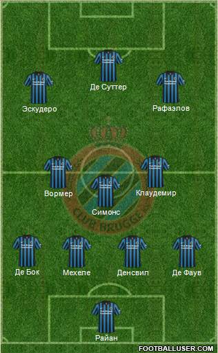 Club Brugge KV Formation 2015
