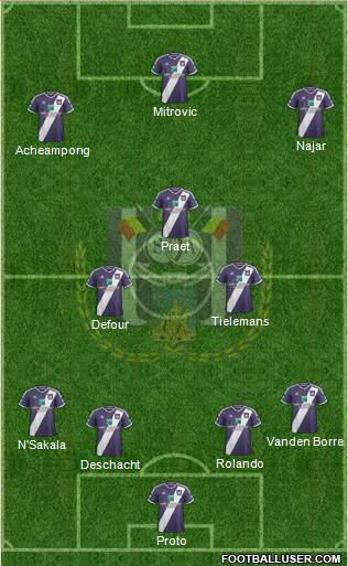 RSC Anderlecht Formation 2015