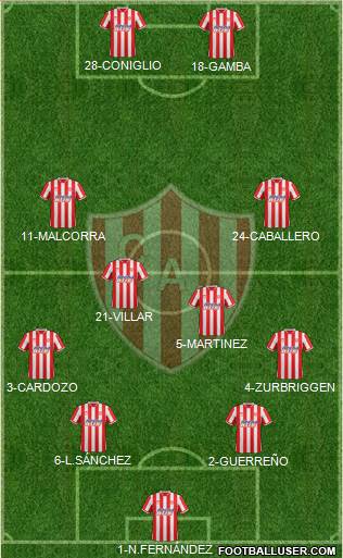 Unión de Santa Fe Formation 2015
