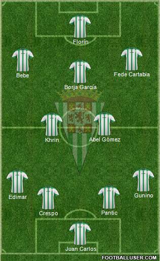 Córdoba C.F., S.A.D. Formation 2015