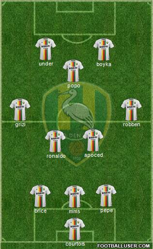 ADO Den Haag Formation 2015