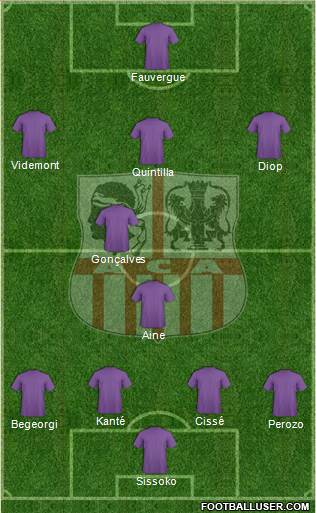 Athletic Club Ajaccien Football Formation 2015