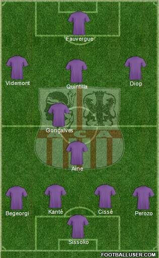 Athletic Club Ajaccien Football football formation