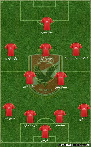 Al-Ahly Sporting Club Formation 2015