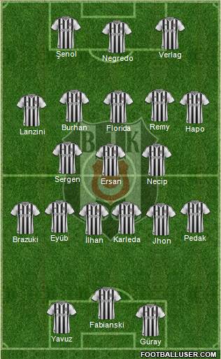 Besiktas JK Formation 2015