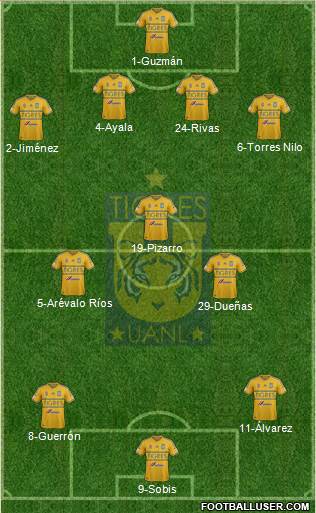 Club Universitario de Nuevo León Formation 2015