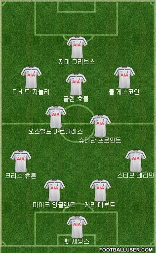 Tottenham Hotspur Formation 2015