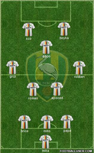 ADO Den Haag Formation 2015