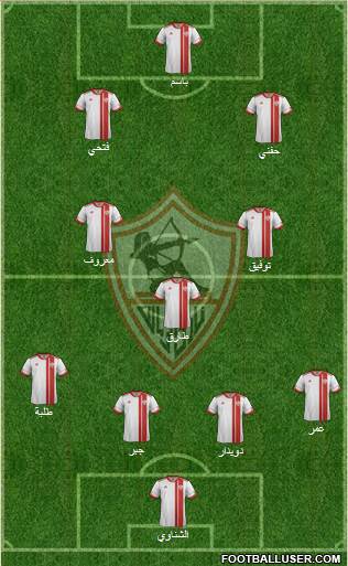 Zamalek Sporting Club Formation 2015
