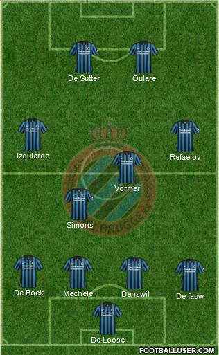 Club Brugge KV Formation 2015