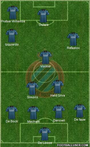 Club Brugge KV Formation 2015