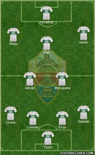 Elche C.F., S.A.D. Formation 2015