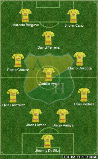 CD Atlético Huila Formation 2015