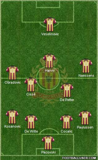 Yellow Red KV Mechelen Formation 2015