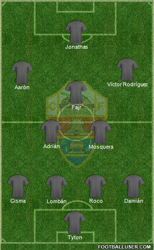 Elche C.F., S.A.D. Formation 2015