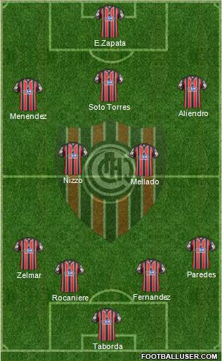 Chacarita Juniors Formation 2015