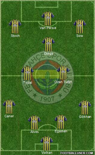 Fenerbahçe SK Formation 2015