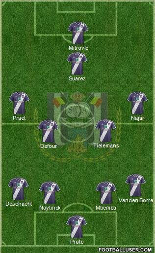 RSC Anderlecht Formation 2015