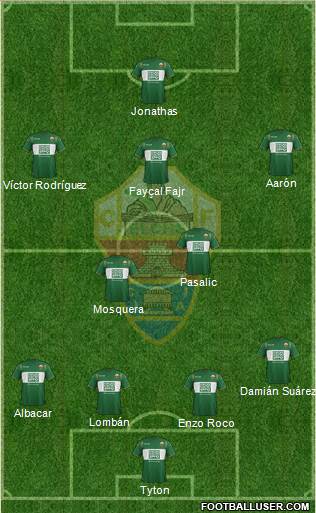 Elche C.F., S.A.D. Formation 2015
