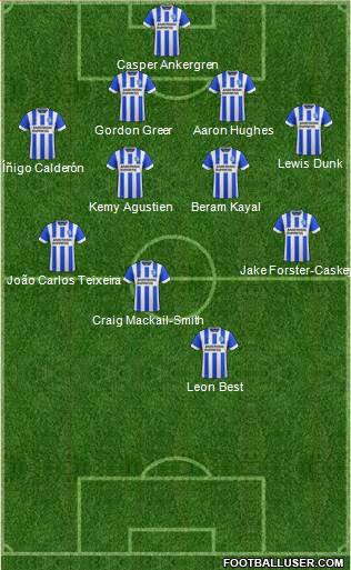 Brighton and Hove Albion Formation 2015