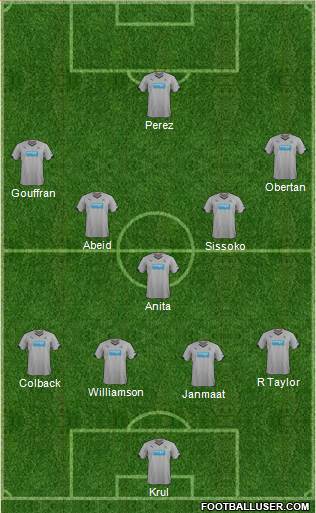 Newcastle United Formation 2015