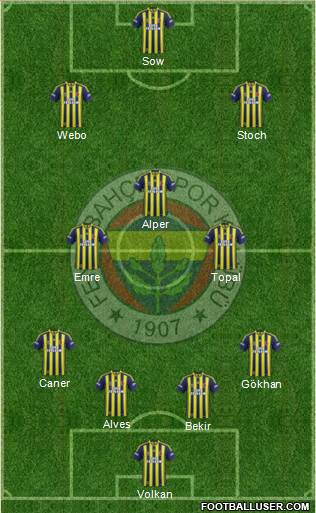 Fenerbahçe SK Formation 2015