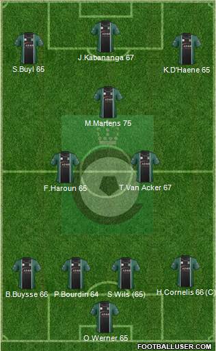 KSV Cercle Brugge Formation 2015