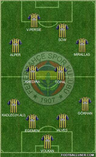 Fenerbahçe SK Formation 2015