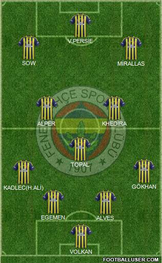 Fenerbahçe SK Formation 2015