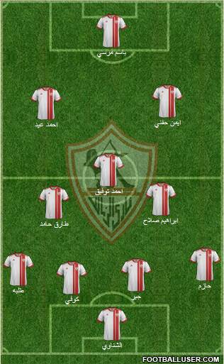 Zamalek Sporting Club Formation 2015