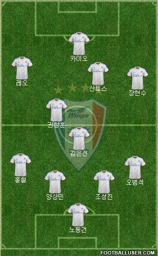 Suwon Samsung Blue Wings Formation 2015