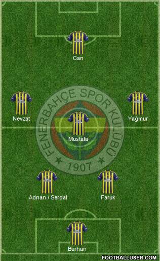 Fenerbahçe SK Formation 2015