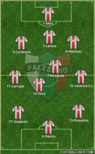 CD Palestino S.A.D.P. Formation 2015